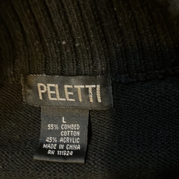 Mens zippered sweater by Peletti with great colors and graphics - Picture 2 of 7